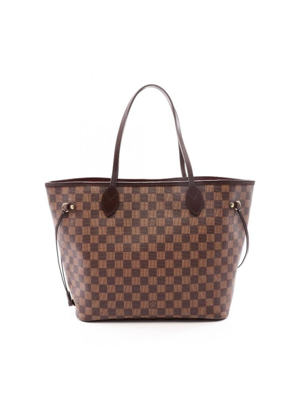 Louis Vuitton Tote Bag Neverfull MM Damier Ebene Leather